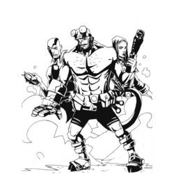 Раскраска: Hellboy (Супер герой) #78488 - Раскраски для печати