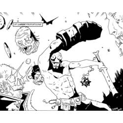 Раскраска: Hellboy (Супер герой) #78582 - Раскраски для печати