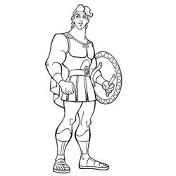 Раскраска: Геркулес (Супер герой) #84169 - Раскраски для печати