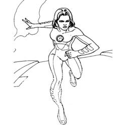 Раскраска: Женщина-невидимка (Супер герой) #83217 - Раскраски для печати