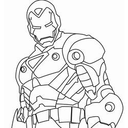 Раскраска: Железный Человек (Супер герой) #80526 - Раскраски для печати
