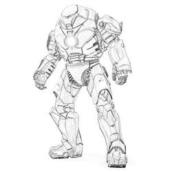 Раскраска: Железный Человек (Супер герой) #80531 - Раскраски для печати