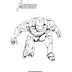 Раскраска: Железный Человек (Супер герой) #80532 - Бесплатные раскраски для печати
