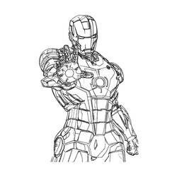 Раскраска: Железный Человек (Супер герой) #80534 - Раскраски для печати