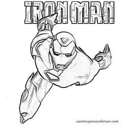 Раскраска: Железный Человек (Супер герой) #80543 - Раскраски для печати