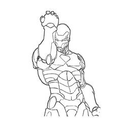Раскраска: Железный Человек (Супер герой) #80545 - Раскраски для печати