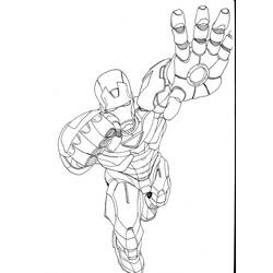 Раскраска: Железный Человек (Супер герой) #80550 - Бесплатные раскраски для печати