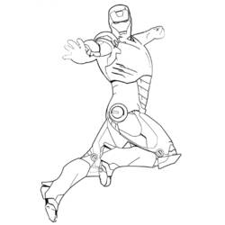 Раскраска: Железный Человек (Супер герой) #80553 - Бесплатные раскраски для печати