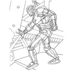 Раскраска: Железный Человек (Супер герой) #80559 - Бесплатные раскраски для печати