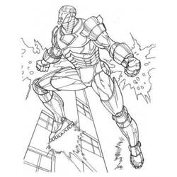 Раскраска: Железный Человек (Супер герой) #80560 - Бесплатные раскраски для печати