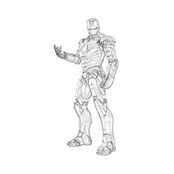 Раскраска: Железный Человек (Супер герой) #80563 - Бесплатные раскраски для печати