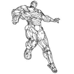 Раскраска: Железный Человек (Супер герой) #80564 - Бесплатные раскраски для печати