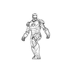 Раскраска: Железный Человек (Супер герой) #80566 - Бесплатные раскраски для печати