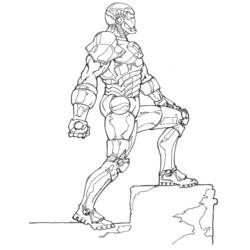 Раскраска: Железный Человек (Супер герой) #80567 - Бесплатные раскраски для печати