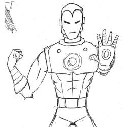 Раскраска: Железный Человек (Супер герой) #80589 - Раскраски для печати