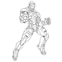 Раскраска: Железный Человек (Супер герой) #80591 - Раскраски для печати