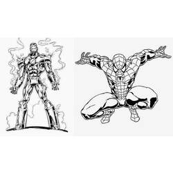 Раскраска: Железный Человек (Супер герой) #80598 - Раскраски для печати