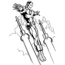 Раскраска: Железный Человек (Супер герой) #80599 - Раскраски для печати