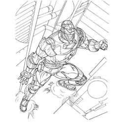Раскраска: Железный Человек (Супер герой) #80609 - Бесплатные раскраски для печати