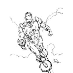 Раскраска: Железный Человек (Супер герой) #80615 - Бесплатные раскраски для печати