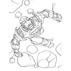 Раскраска: Железный Человек (Супер герой) #80624 - Бесплатные раскраски для печати