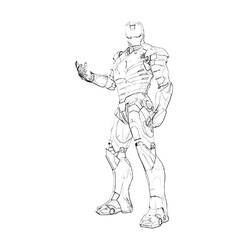 Раскраска: Железный Человек (Супер герой) #80625 - Бесплатные раскраски для печати