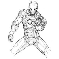 Раскраска: Железный Человек (Супер герой) #80627 - Раскраски для печати