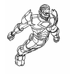 Раскраска: Железный Человек (Супер герой) #80634 - Бесплатные раскраски для печати