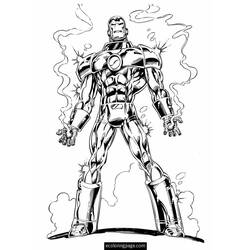 Раскраска: Железный Человек (Супер герой) #80646 - Бесплатные раскраски для печати