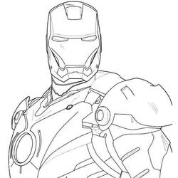 Раскраска: Железный Человек (Супер герой) #80649 - Раскраски для печати