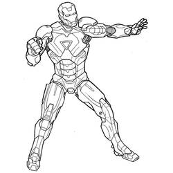 Раскраски: Железный Человек - Раскраски для печати