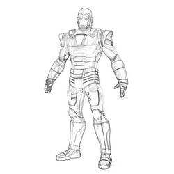 Раскраска: Железный Человек (Супер герой) #80656 - Бесплатные раскраски для печати