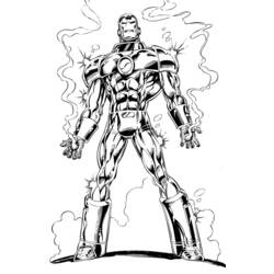 Раскраска: Железный Человек (Супер герой) #80657 - Бесплатные раскраски для печати