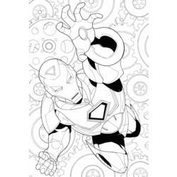 Раскраска: Железный Человек (Супер герой) #80662 - Бесплатные раскраски для печати