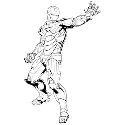Раскраска: Железный Человек (Супер герой) #80663 - Раскраски для печати