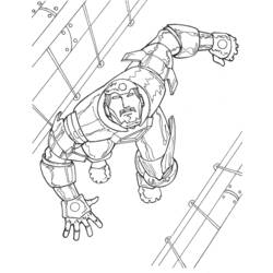 Раскраска: Железный Человек (Супер герой) #80665 - Бесплатные раскраски для печати