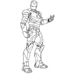 Раскраска: Железный Человек (Супер герой) #80667 - Раскраски для печати