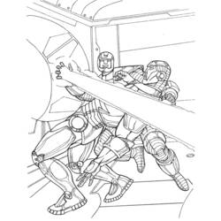 Раскраска: Железный Человек (Супер герой) #80670 - Бесплатные раскраски для печати