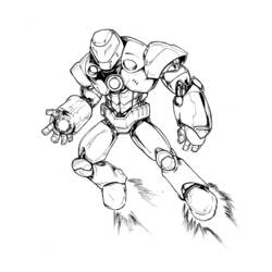 Раскраска: Железный Человек (Супер герой) #80672 - Раскраски для печати