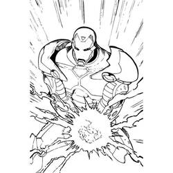 Раскраска: Железный Человек (Супер герой) #80687 - Бесплатные раскраски для печати