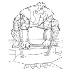 Раскраска: Железный Человек (Супер герой) #80688 - Бесплатные раскраски для печати