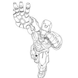 Раскраска: Железный Человек (Супер герой) #80694 - Бесплатные раскраски для печати