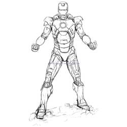 Раскраска: Железный Человек (Супер герой) #80701 - Раскраски для печати