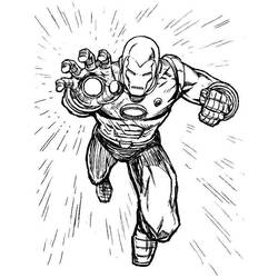 Раскраска: Железный Человек (Супер герой) #80710 - Бесплатные раскраски для печати