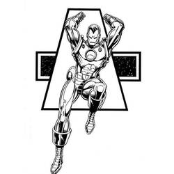 Раскраска: Железный Человек (Супер герой) #80714 - Бесплатные раскраски для печати