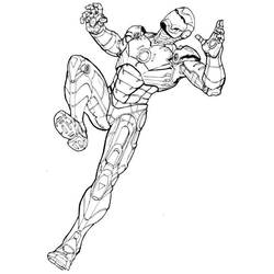 Раскраска: Железный Человек (Супер герой) #80717 - Бесплатные раскраски для печати