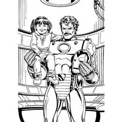 Раскраска: Железный Человек (Супер герой) #80728 - Бесплатные раскраски для печати