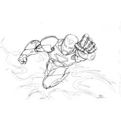 Раскраска: Железный Человек (Супер герой) #80763 - Бесплатные раскраски для печати
