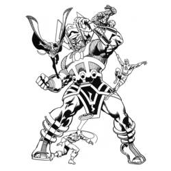 Раскраска: Marvel Superhero (Супер герой) #79600 - Бесплатные раскраски для печати