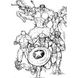 Раскраска: Marvel Superhero (Супер герой) #79612 - Раскраски для печати